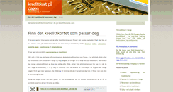 Desktop Screenshot of kredittkortene.com